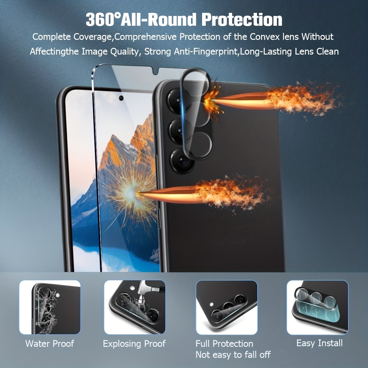 Protector de Pantalla para iPhone X en Cristal Templado Curvo 3D