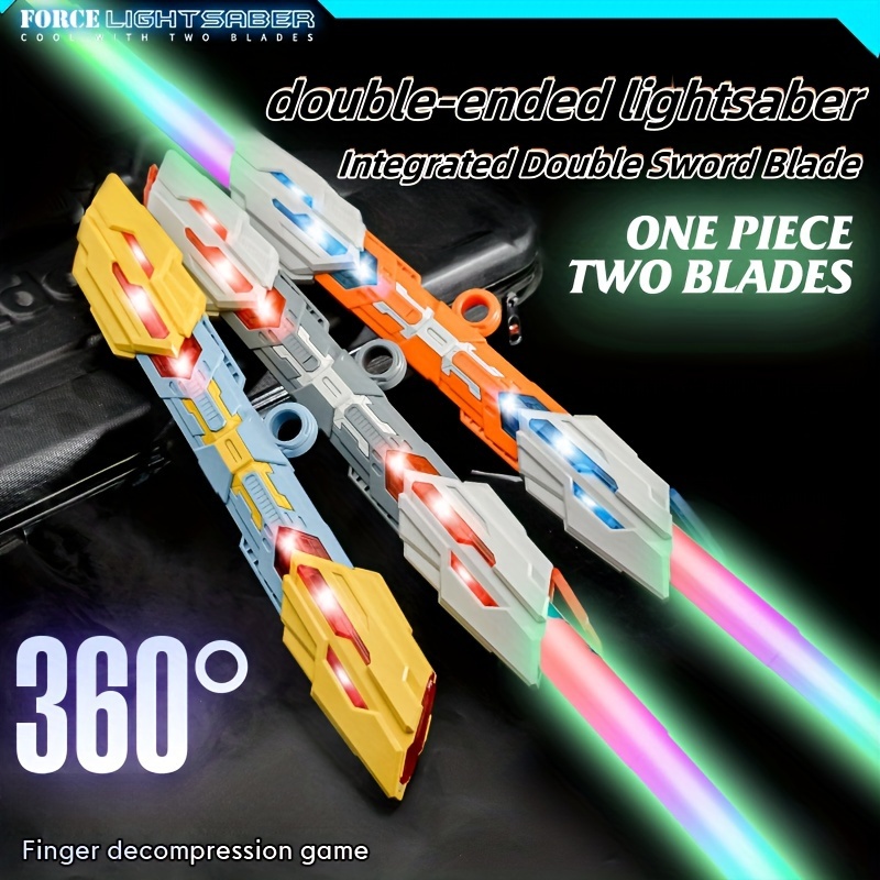 juego de 2 piezas de star wars sable de luz láser de doble espada con  sonido juguete regalo niño combo láser