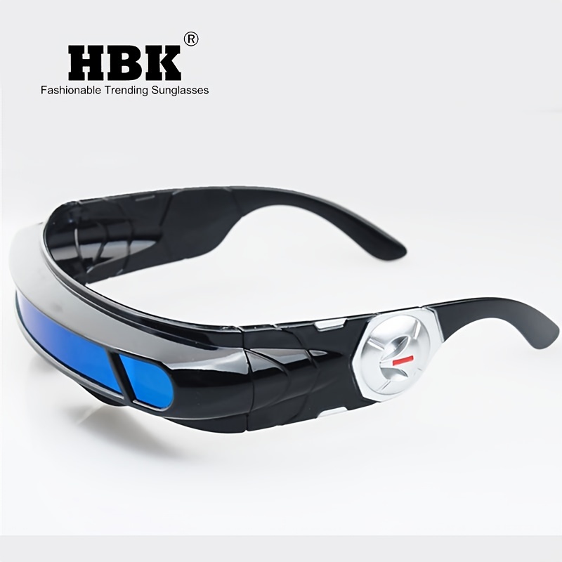 Futuristic Space Alien Costume Sunglasses Cyclops Shield Party Mirror Mono  Lens, High-quality & Affordable
