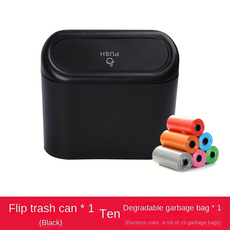 Mini Trash Bin Car Trash Garbage Can Multipurpose Mini Dustbin