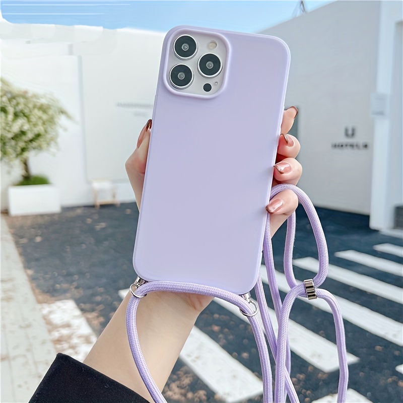Image of Crossbody Necklace Strap Lanyard Cord Phone Case For Iphone 14 Pro Max 11 Pro Cover