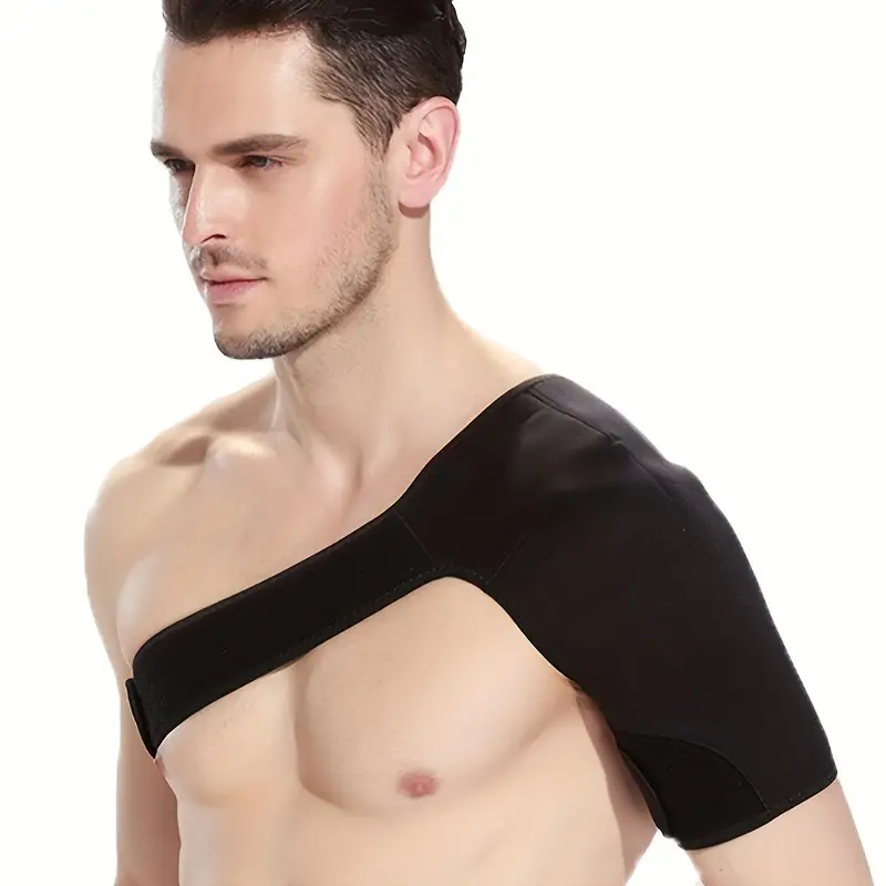 1pc Shoulder Brace - Rotator Cuff Compression Support - Men, Women, Left,  Right Arm Injury Prevention Stabilizer Sleeve Wrap - Immobilizer For Disloca