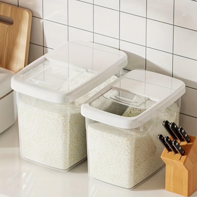 5kg 10kg Kitchen Rice Storage Box Plastic Large Capacity Container Box  Grain Flour Dispenser Moisture Proof Food Container Boxes