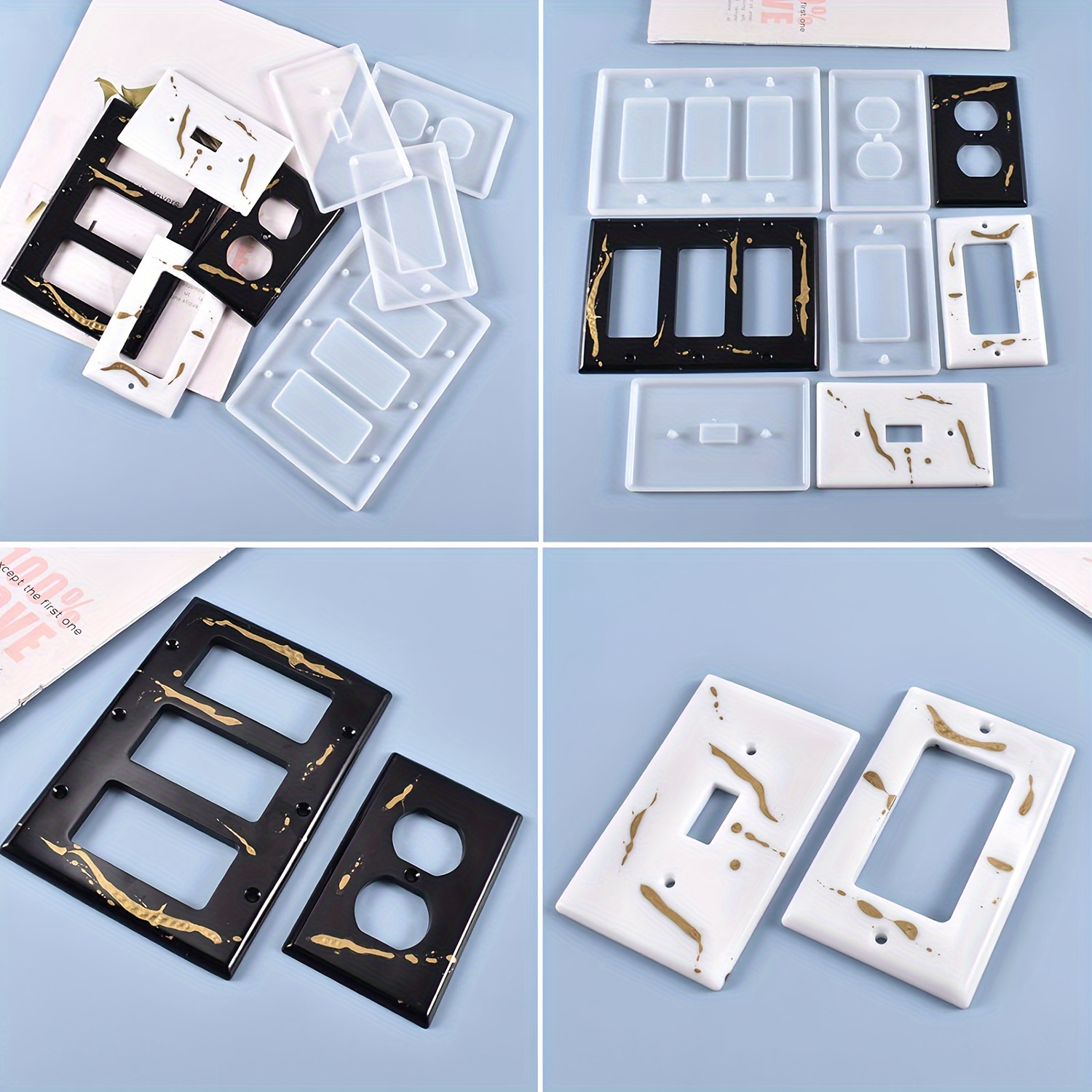 Light Switches Cover Resin Silicone Molds Standard Light Temu