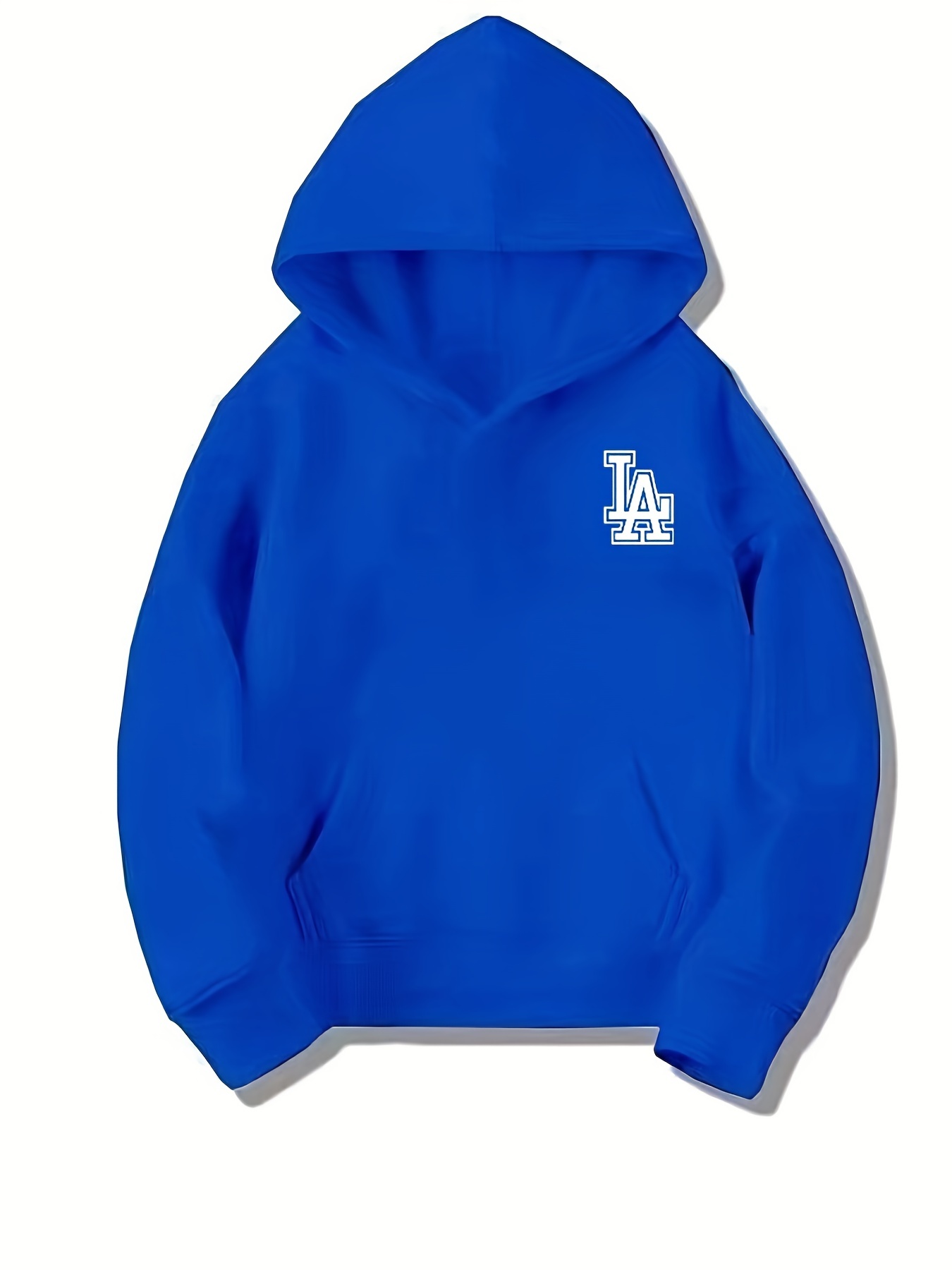 Los Angeles Dodgers Youth LA Logo Pullover Hoodie Sweatshirt Blue