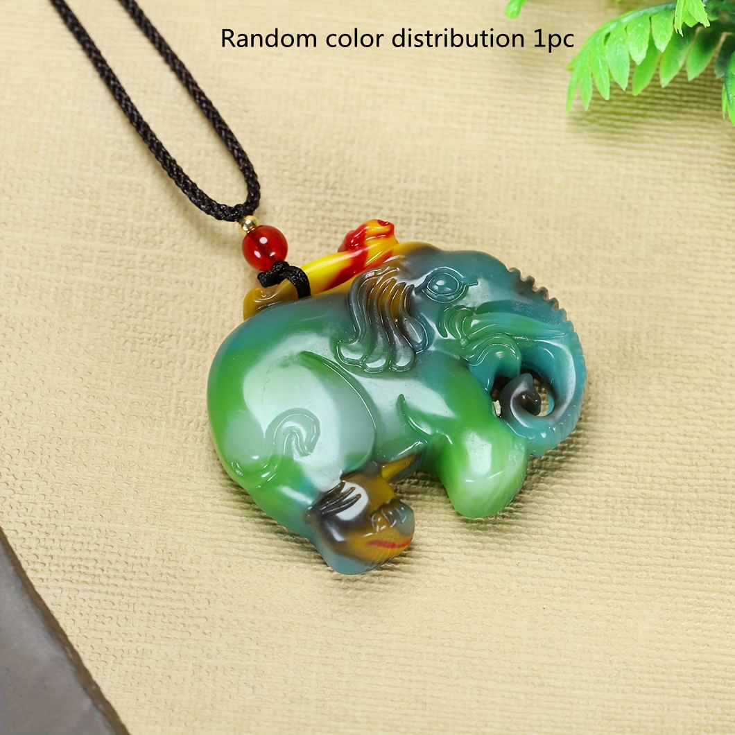 Elephant deals jade pendant