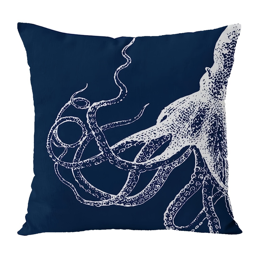 marine nautical ocean sea life fish cushion cover pillow covers 18x18