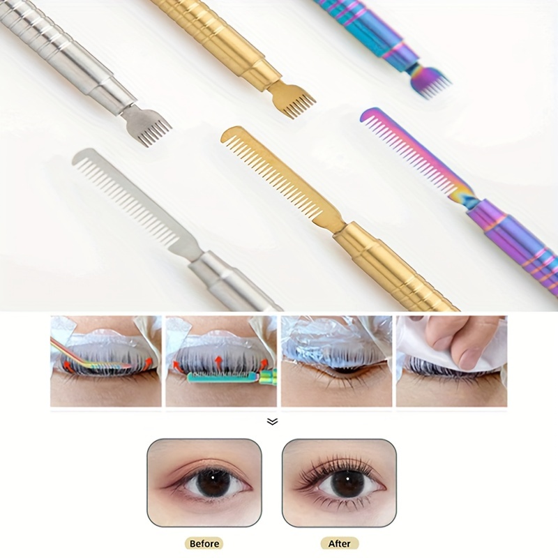 Outil de teinture de séparateur de cils, tiges de levage de cils en