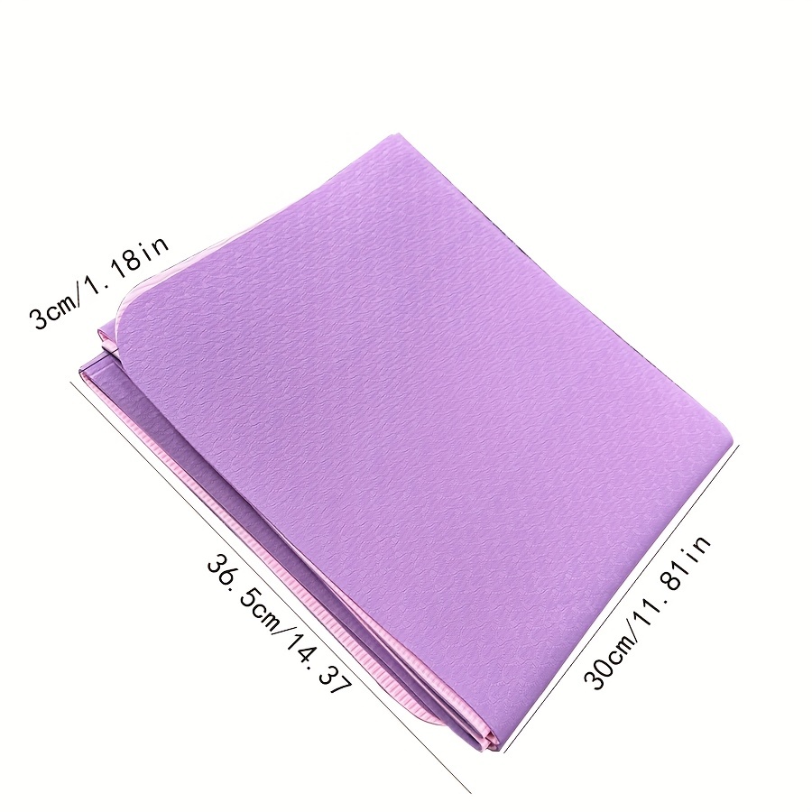 FITPRO Yoga Mat Pink & Purple TPE, Anti-Slip