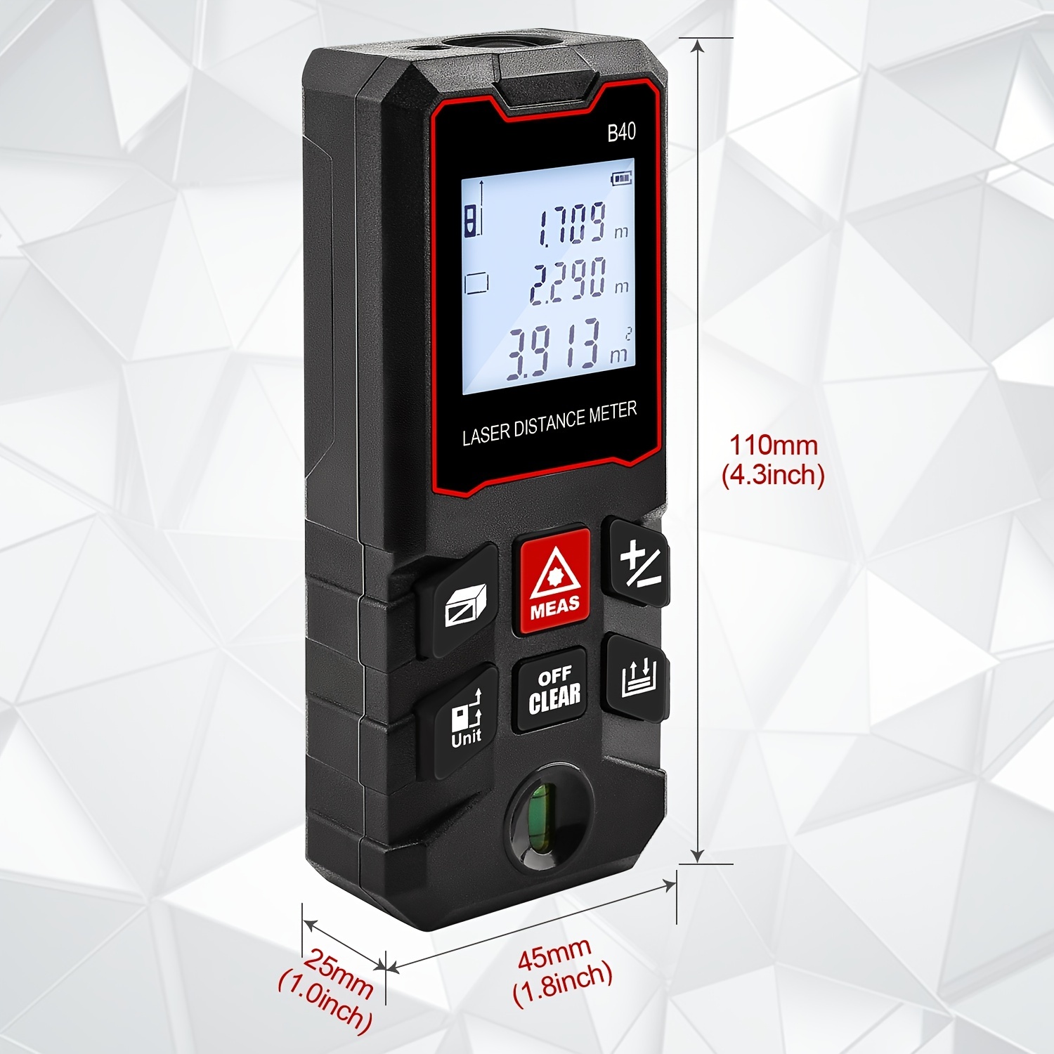 Level meter on sale digital laser