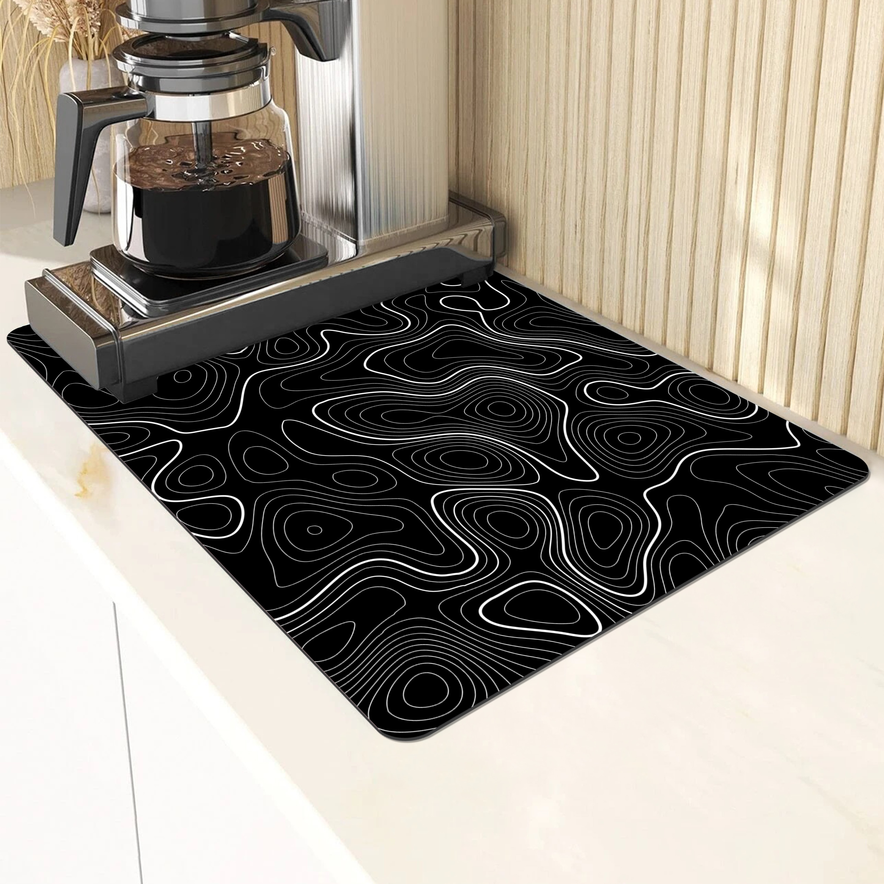 Rubber Drying Mat Absorbent Pad For Coffee Machines - Temu