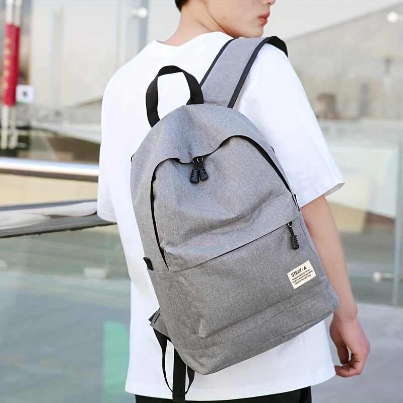 Casual School Bag Nylon Backpack Large Capacity Travel Bag