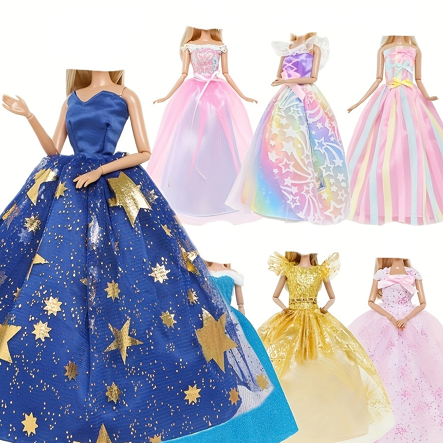 Fashion Lace Doll Clothes Set Doll Dress Outfits Party Gown - Temu