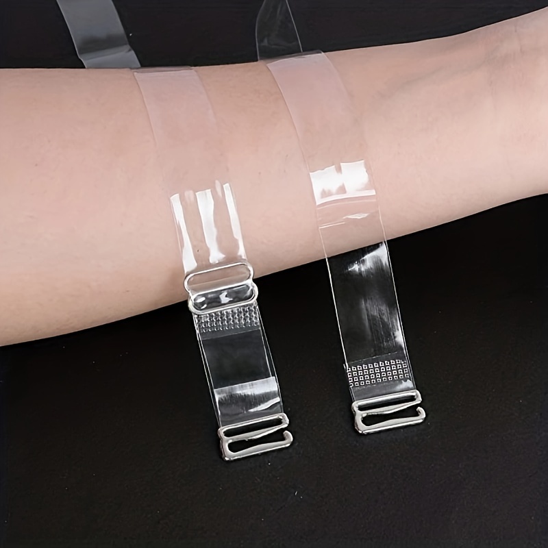 2 Pack Wide Clear Straps
