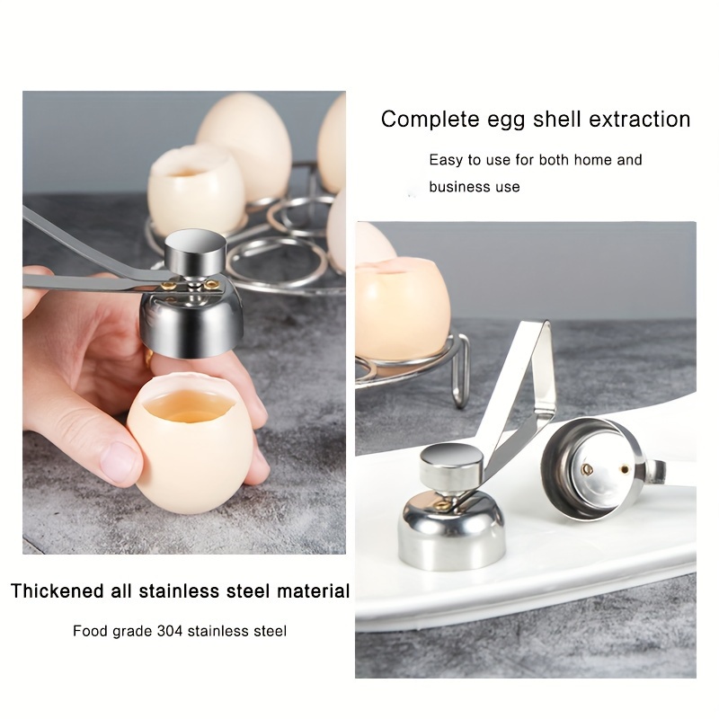 Stainless Steel Egg Cracker Tool - Egg Cutter Egg Shell Cutter Tool Egg  Cracker Tool for Eggs Kitchen Gadgets - Egg Shell Opener Topper Cutter Egg  Cup