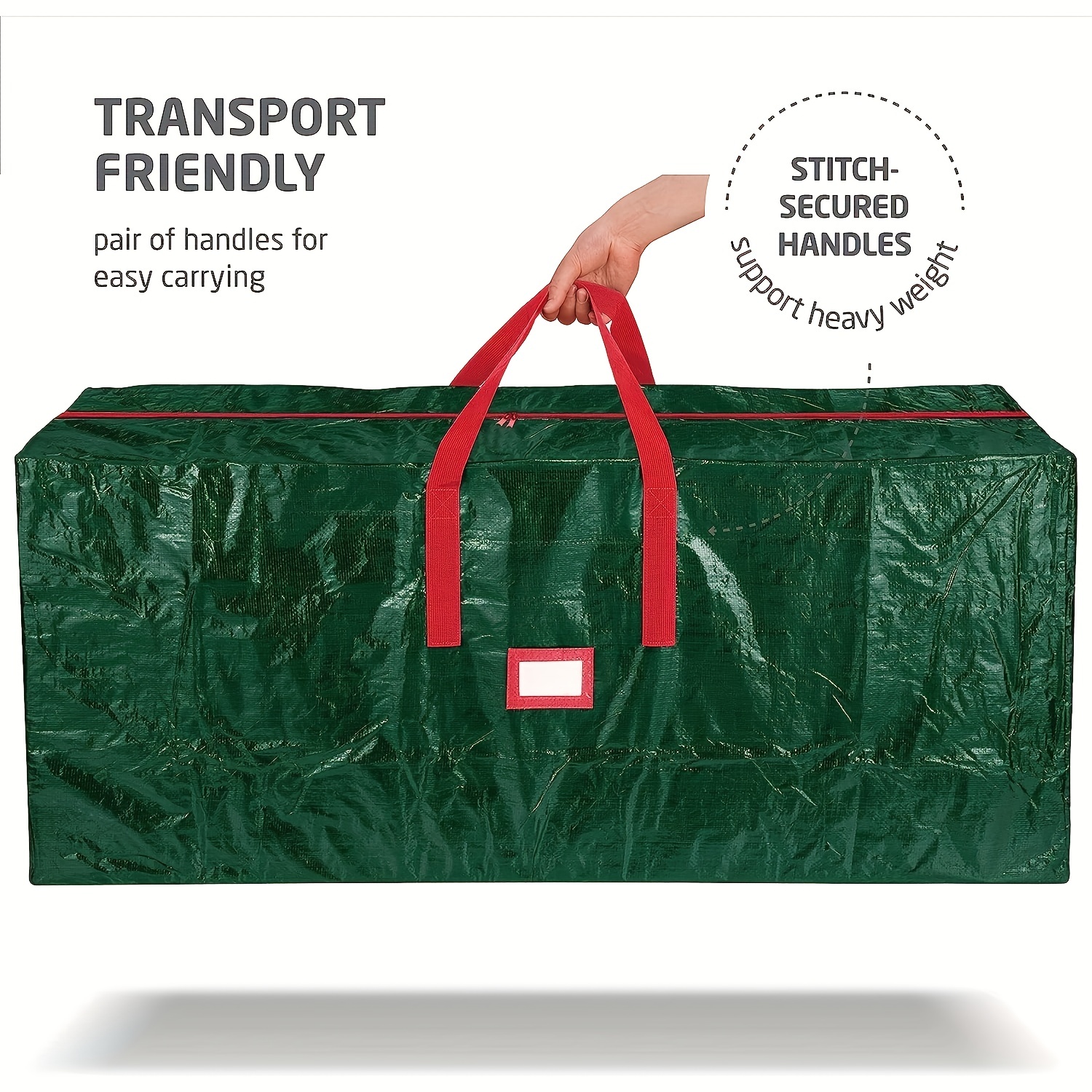 1pcs Bolsa Almacenamiento Árbol Navidad, Contenedores Almacenamiento  Rojos/verdes Extra Resistentes Asas Reforzadas, Árbol Artificial 7,5 Pies,  Bolsa Almacenamiento Cremallera Árbol Navidad 50x15x20 Oxford 600d  Vacaciones Navidad - Hogar Cocina - Temu