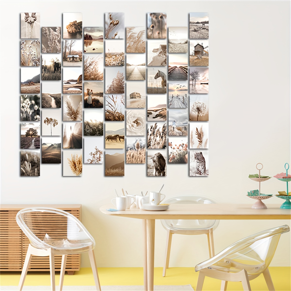 Wall Collage Kit Vintage 70Pcs Aesthetic Room Posters Bedroom Decor for  Teen Girls 70 photo collages ,Dorm Wall Decor, Teen Room Decor