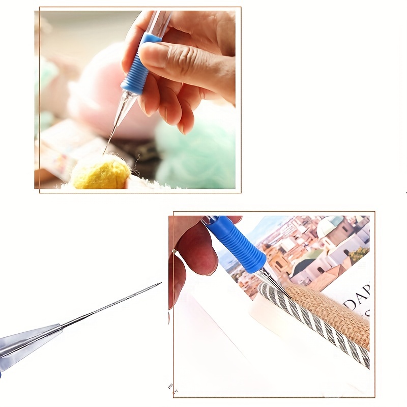 Punch Needle Kit Embroidery Knitting Pocket Needle Pen - Temu