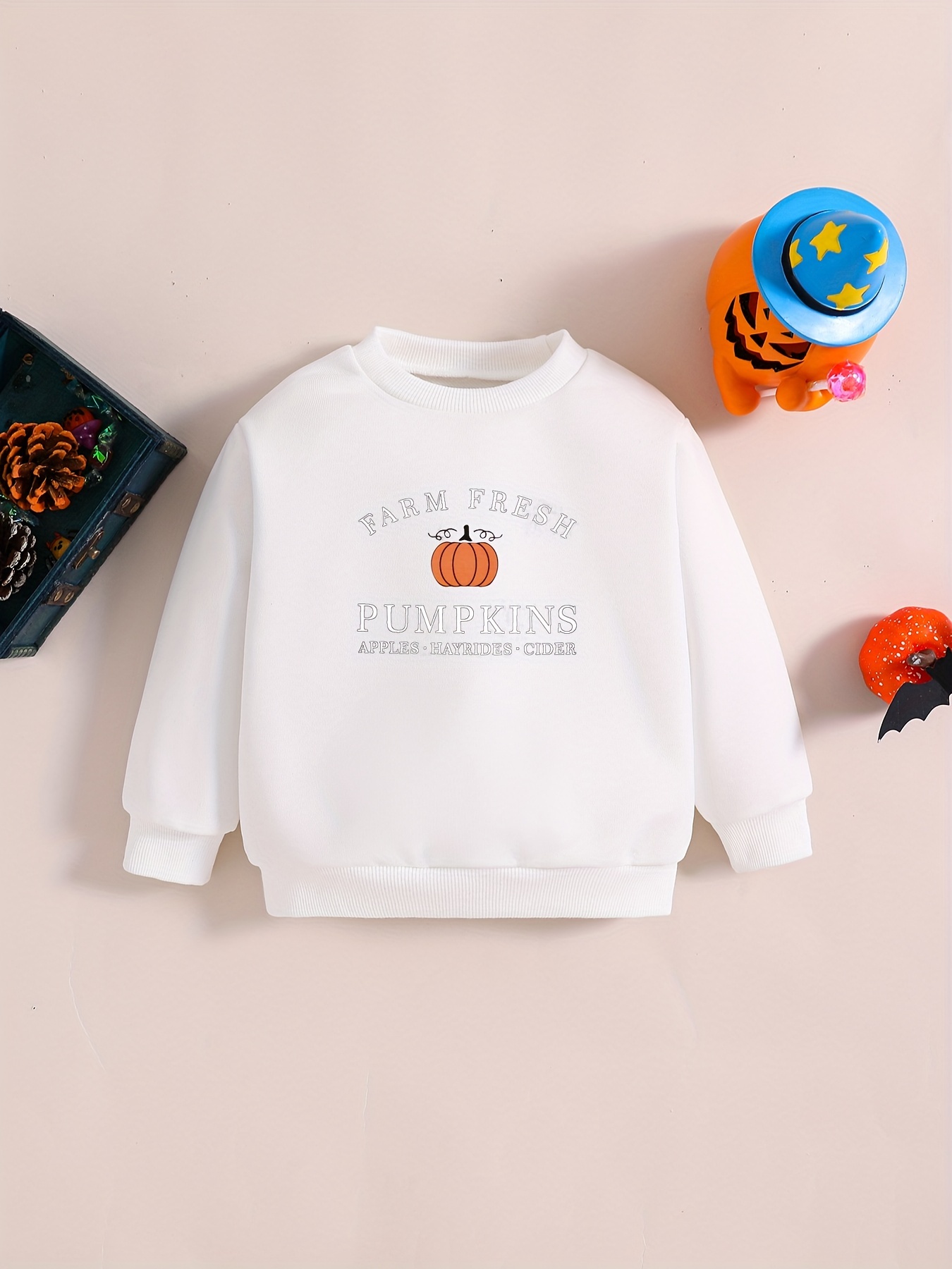 Little pumpkin letter online print sweatshirt