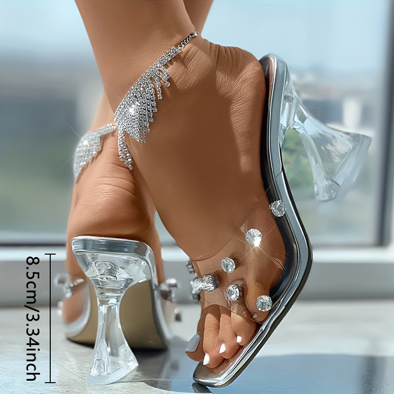 Silver dress sandals 2 clearance inch heel