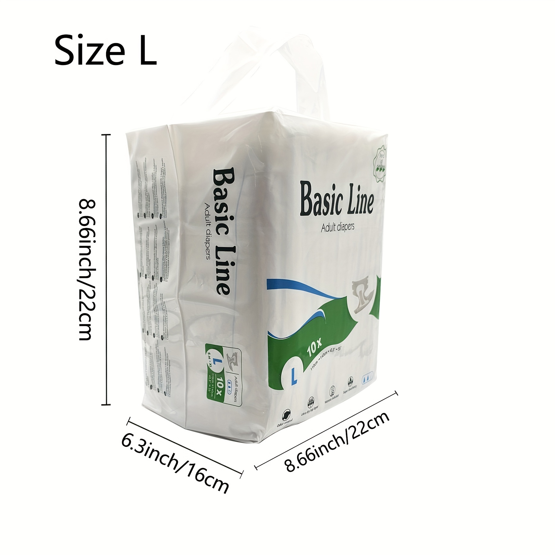  UniFits Pañales superabsorbentes para adultos (grande: 10  paquetes de 10 = 100 unidades) : Salud y Hogar