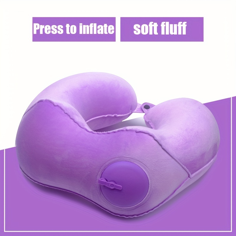 Travel Pillow Foldable Inflatable U-shaped Neck Support Car