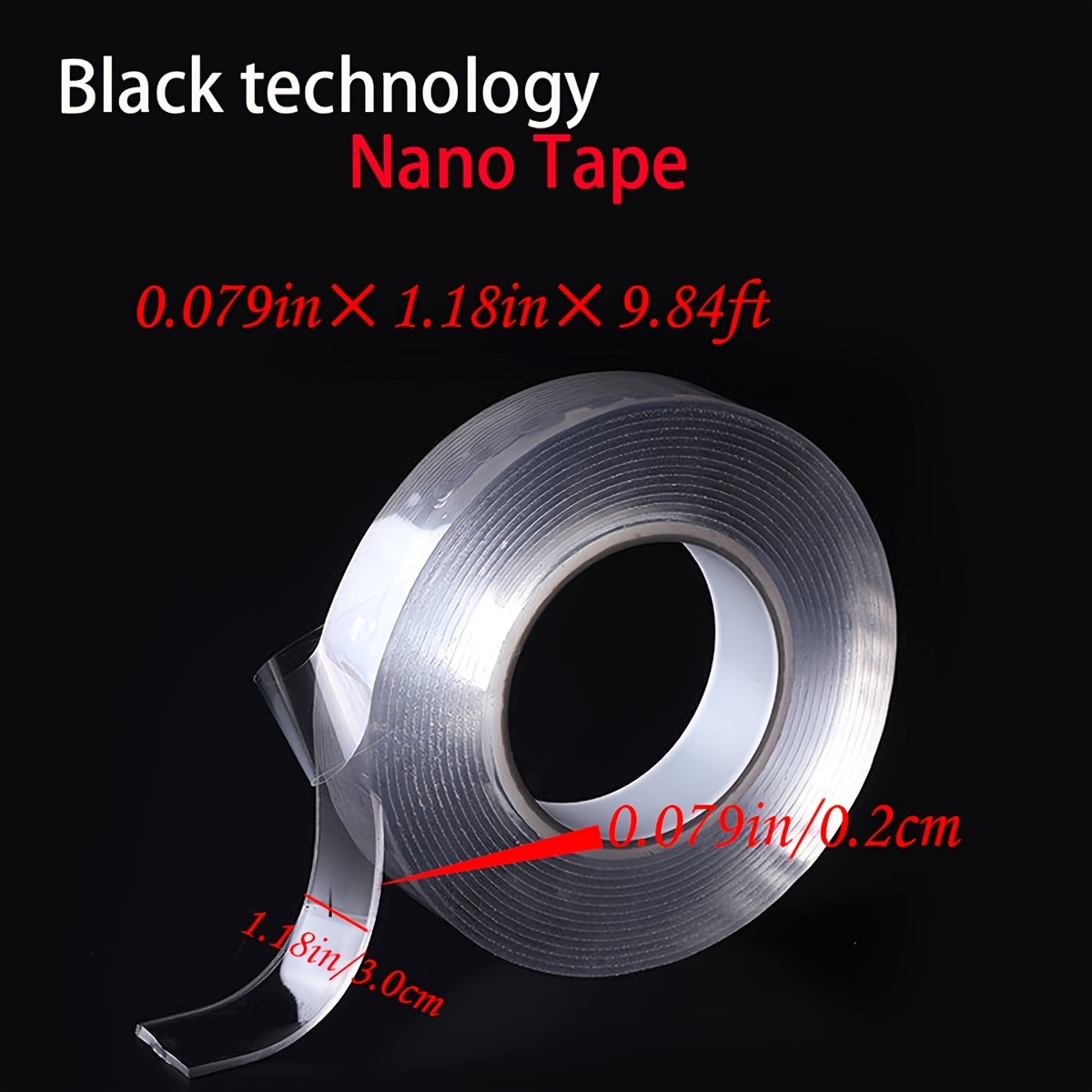 Nano Tape Double Sided Tape Transparent Reusable Waterproof - Temu