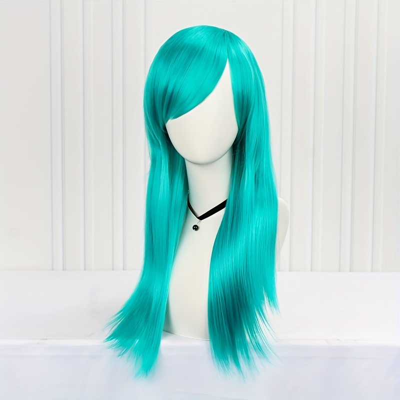 Long Orange Middle Part Wig for Women - 60-96 cm