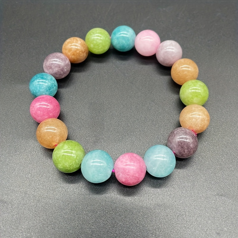 Y2K Candy Colored Jade Bracelet Gift Boxed