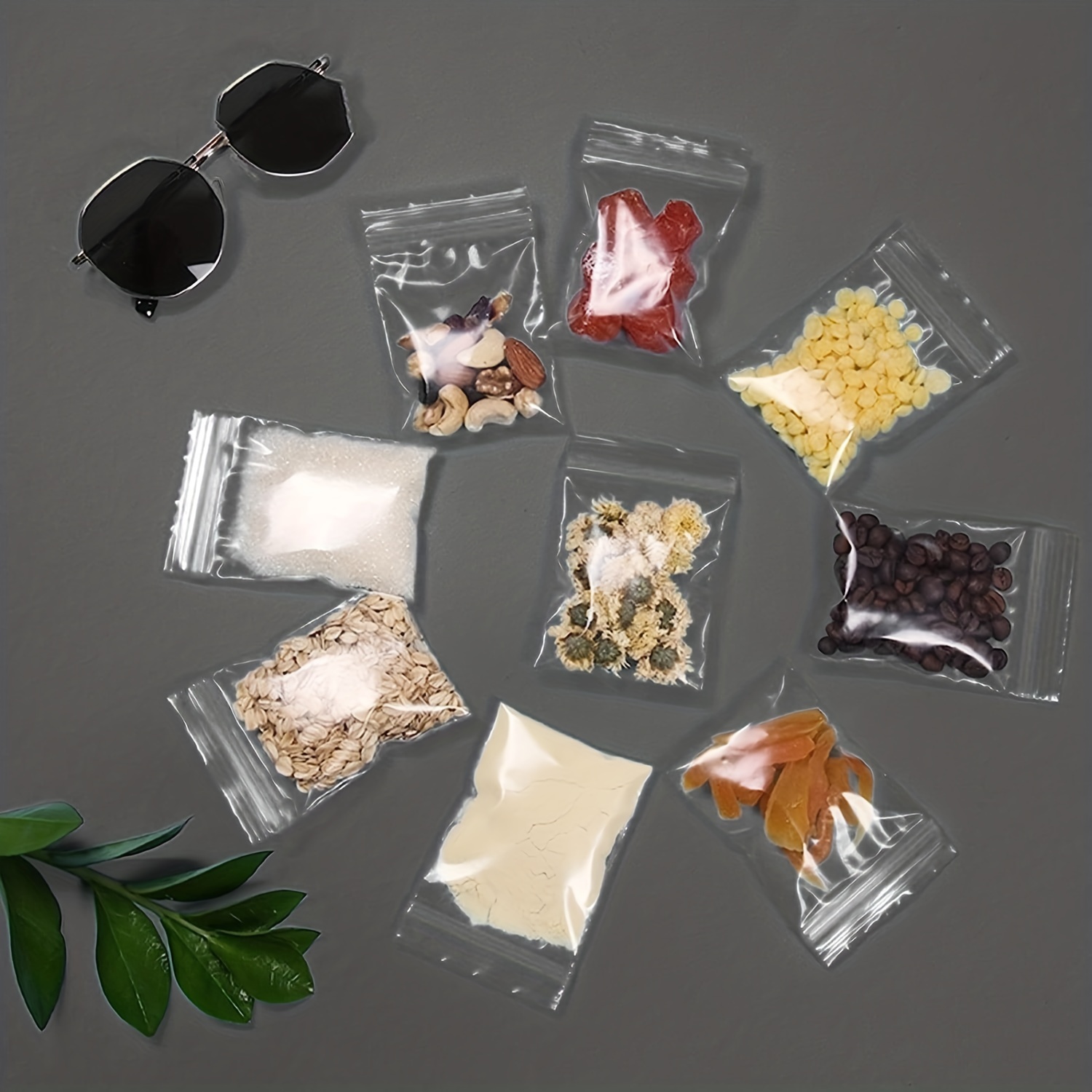 Transparent Zipper Bag, Food Packaging Bag