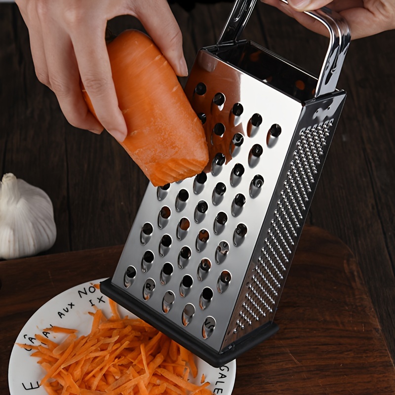 Box Grater, Stainless Steel Vegetable Grater, Multifunctional Potato  Grater, Ginger Mesher, Household Cheese Slicer, Vegetable Slicer, Manual Food  Shredder With 4 Sides, Kitchen Stuff, Kitchen Gadgets, Tools On And - Temu