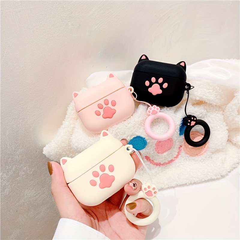 For Airpods Pro 1 2 3D Cute Cartoon Orange Cat Earpods Case for Apple  Airpods 1 2 3 Meow Wireless Earphone Headset Cover Box