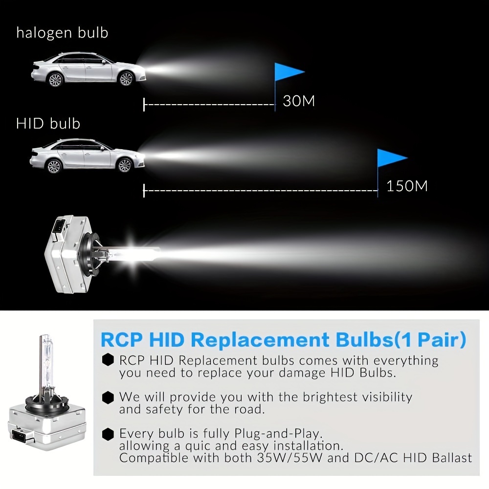 D1S / D1R LED Bulb - Type 2 - Requires Ballast - 6000K by LUMENS