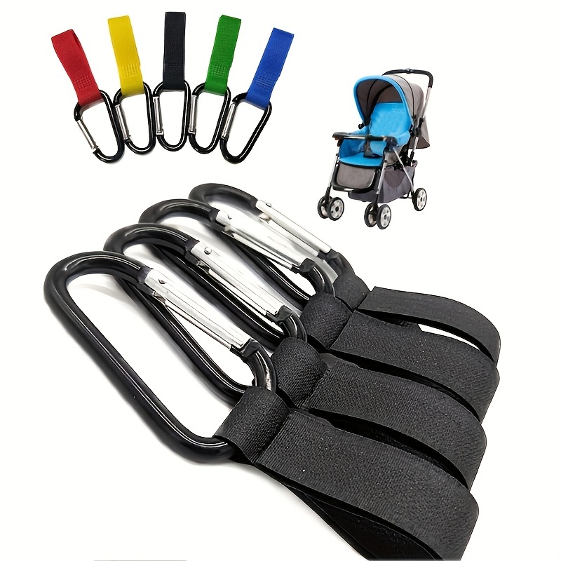 6pcs Sturdy Stroller Accessory Hooks Wheelchair Stroller Pram Bag