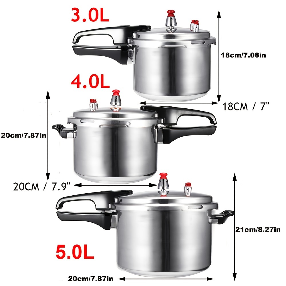 Aluminum Pressure Cooker Compact Mini Pressure - Temu