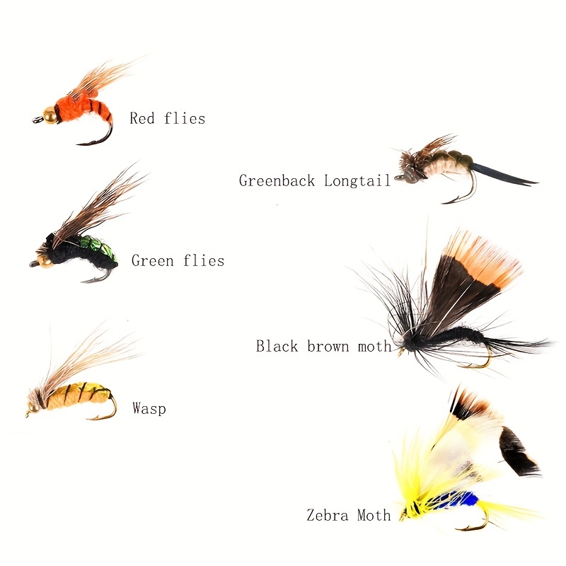 Premium Fly Fishing Dry Flies Set Perfect For Trout And Bass - Temu  Netherlands