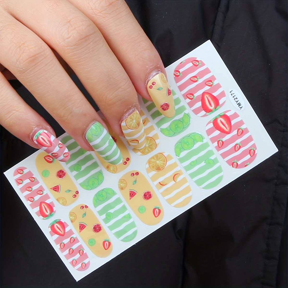 Spring And Sumemr Full Wrap Toenail Polish Stickers Self Temu