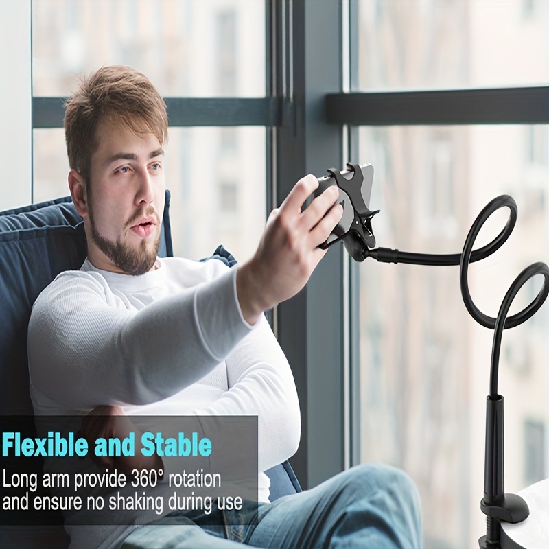 Soporte Universal de cuello de cisne para teléfono móvil, soporte Flexible  para Stents, cama, escritorio, mesa, Clip, brazo Precio de…
