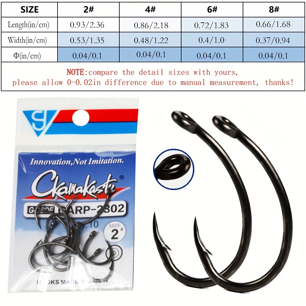 Premium Matt Black Barbed Carp Fishing Hooks Durable 2302 - Temu