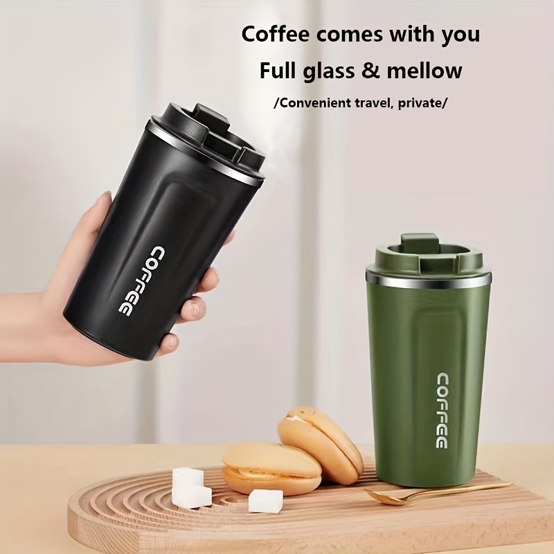 Tumbler With Lid And Handle, Stainless Steel Double Walled Water Bottle, Insulated  Water Cups, Summer Winter Drinkware, Travel Accessories - Temu