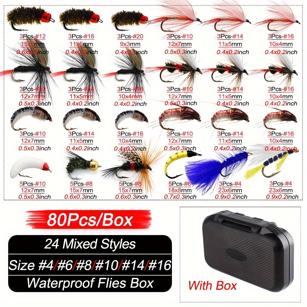 Artificial Insect Set Wet/dry Nymphs Fly Fishing Lure Trout - Temu