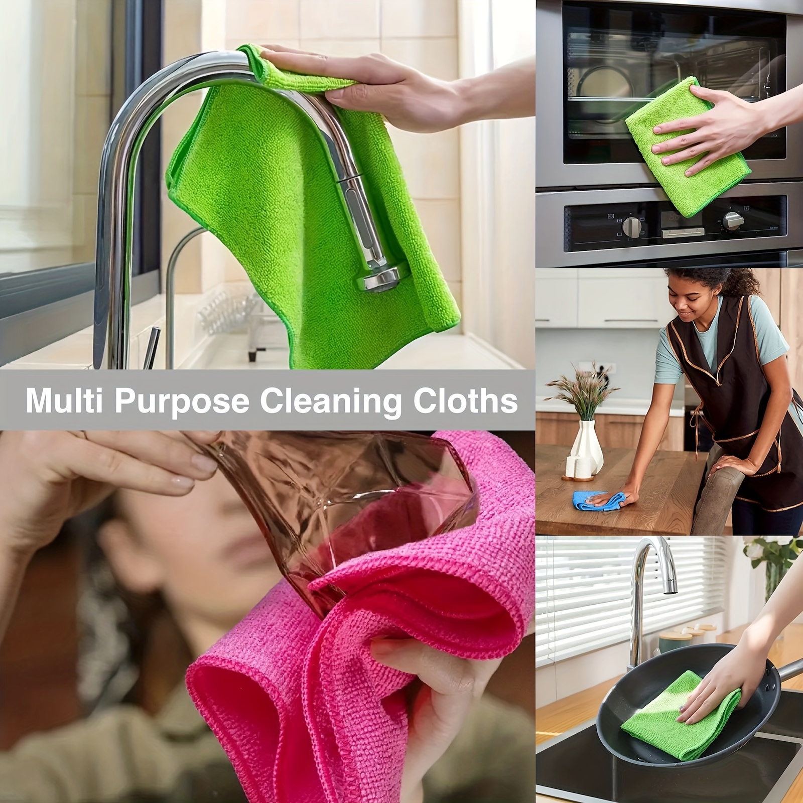 Multi-Purpose Cleaning Cloths, 5/10pcs Washcloths Super