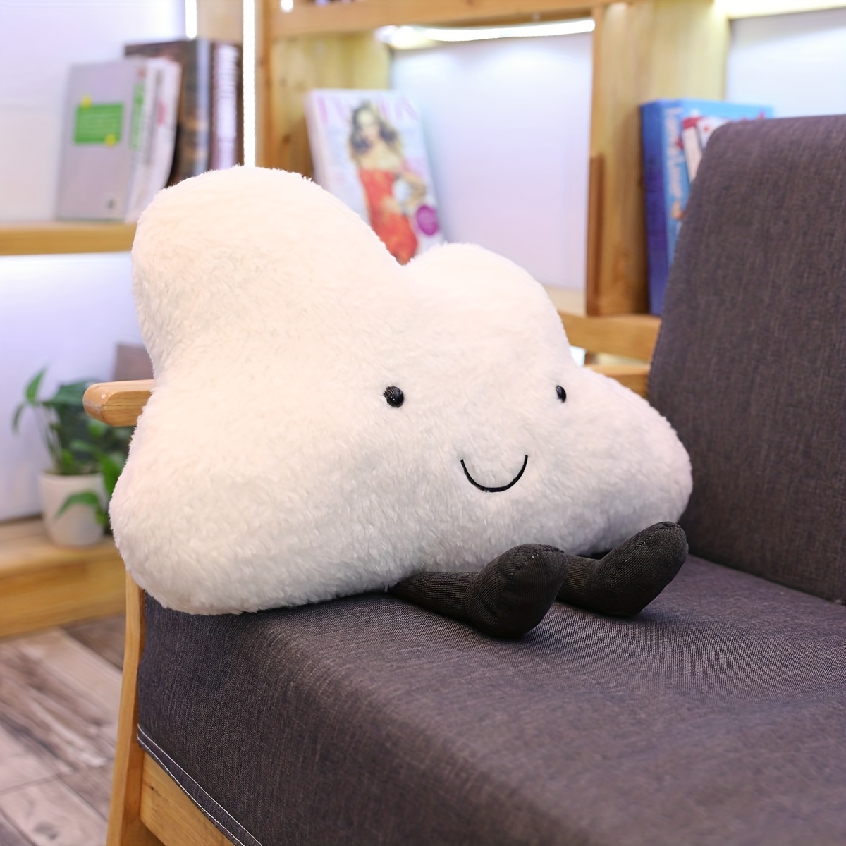 Amuseables Cloud Plush Smiling Cloud Plush White Cloud - Temu