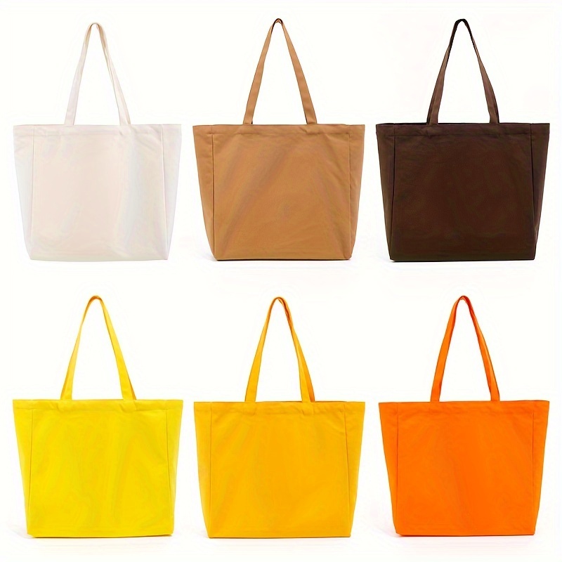 Minimalist Tote Bag Set Luxury Solid Color Handbag Women's - Temu