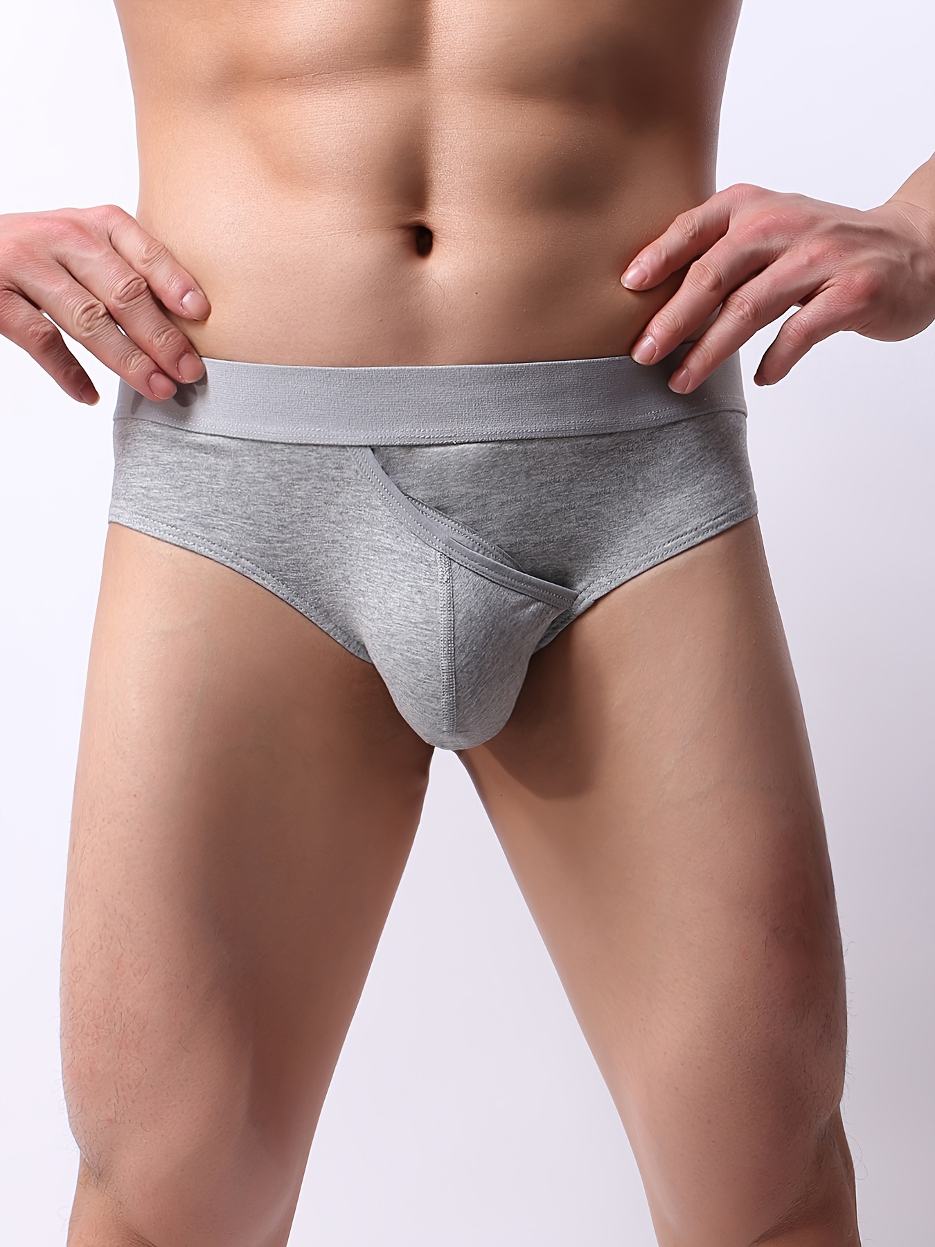 Mens Seamless Hanes Pouch Underwear With Hip Lifting And