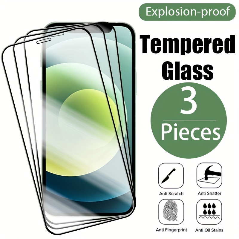 3 Protector De Pantalla Vidrio Templado Para iPhone 14 Pro Max