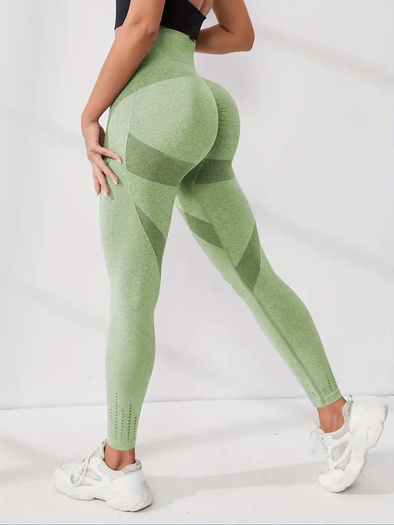 New Lycra Peach Buttocks Leggings Women Yoga Pants Nude High Waist Fitness  Leggins Push Up Tights Woman Gym Sports Running Pants
