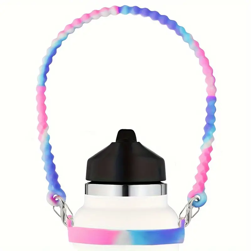 1cp Colorful Water Bottle Handle Ring For Stanley Tumbler - Water Bottle  Carrier Sling, Soft Durable Silicone Cup Holder Strap - Fits Most Bottles -  Cup Accessories - Temu