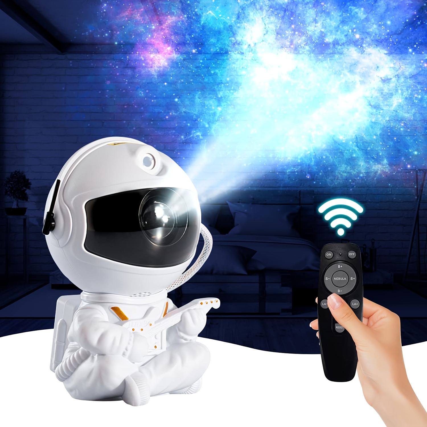 USB Astronaute Nébuleuse Projecteur De Lumière Nocturne 360° Réglable Ciel  Étoilé Musique Fête Lampe D'ambiance De Bureau Avec Minuterie Lampe De  Décoration De Noël - Temu Belgium