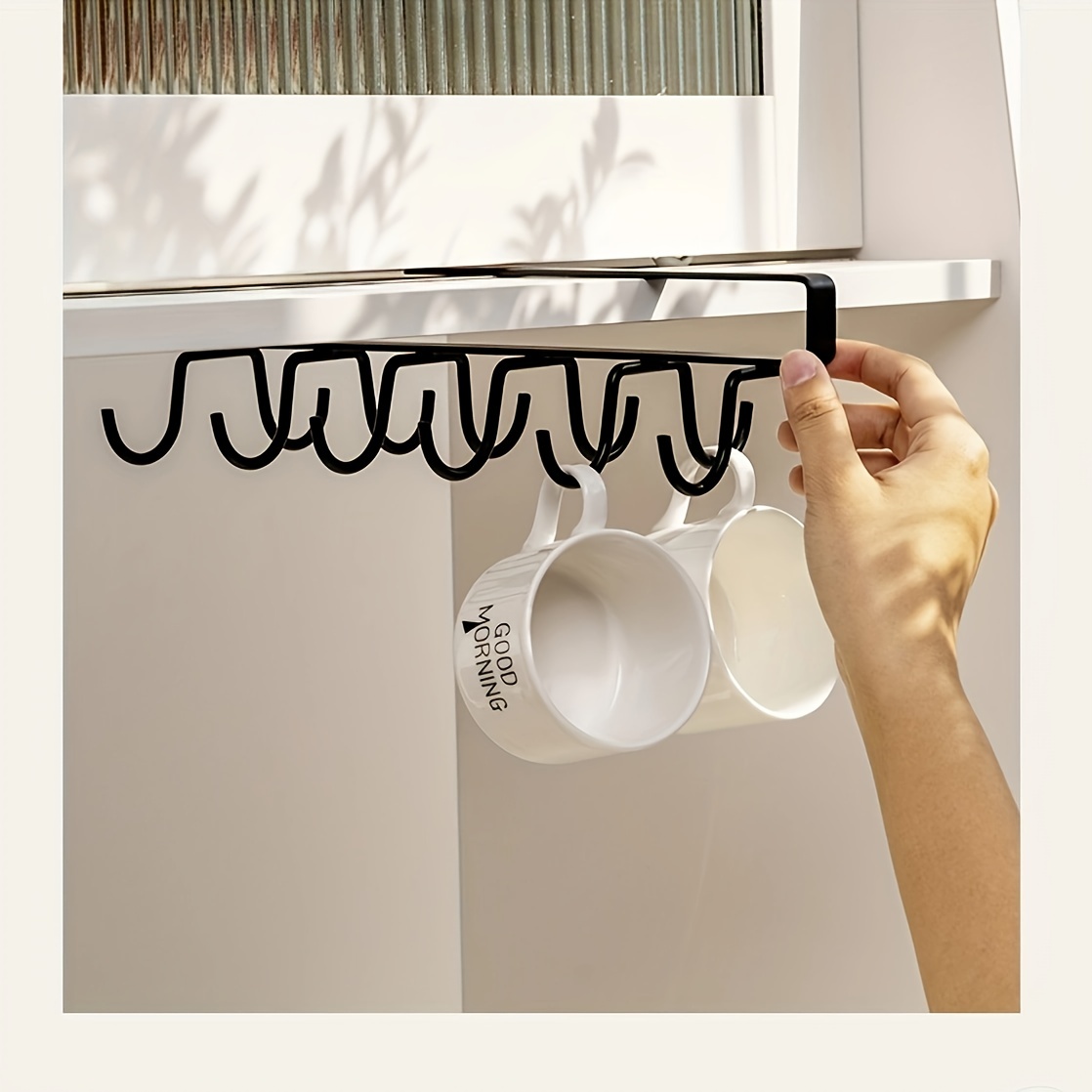 Glass Mug Coffee Cup Holder Storage Rack For Counter, Coffee Mug Holder  Hanger Rack Organizer For